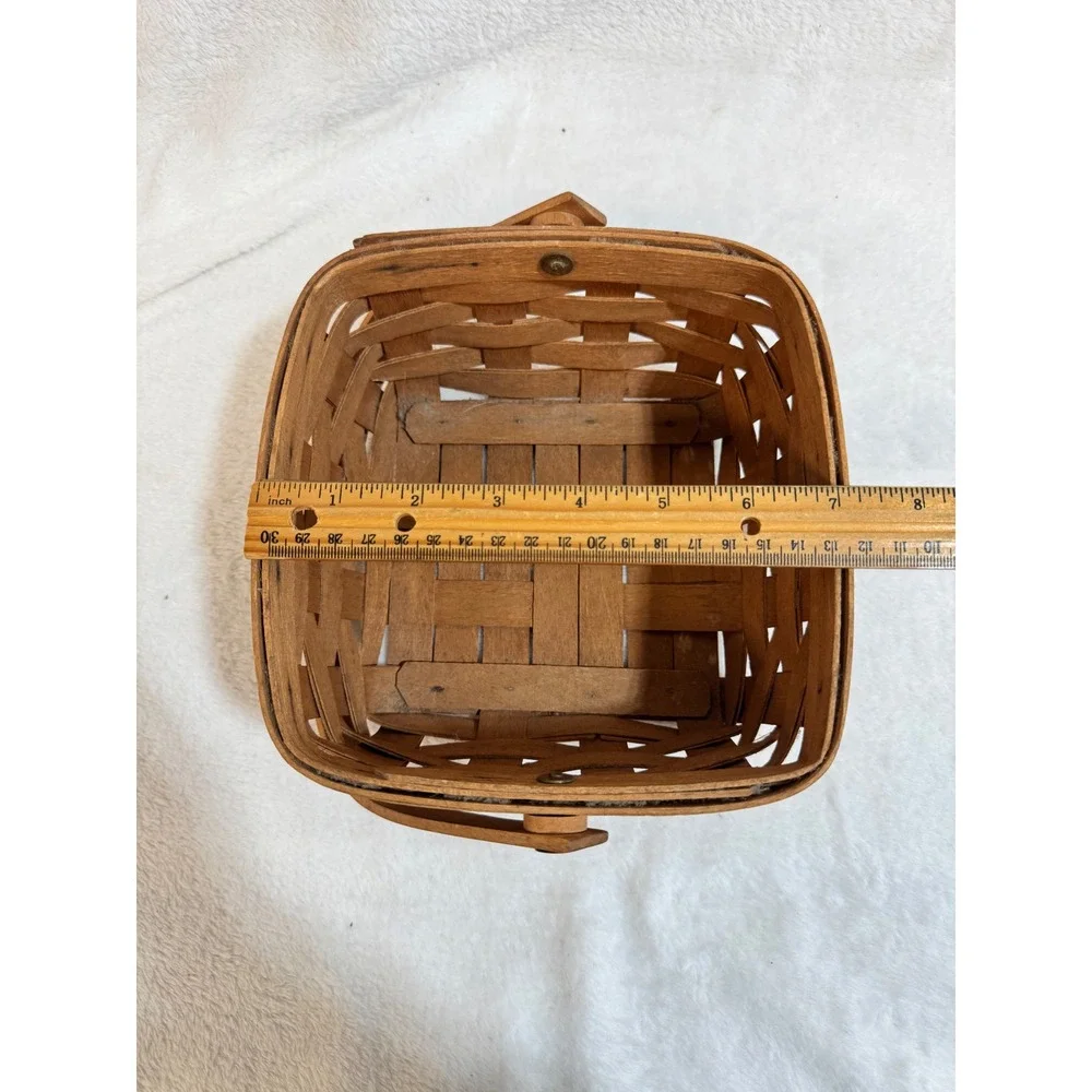 Longaberger Vintage‎ 1989 Signed Splint Berry Basket w/Bale Handle
